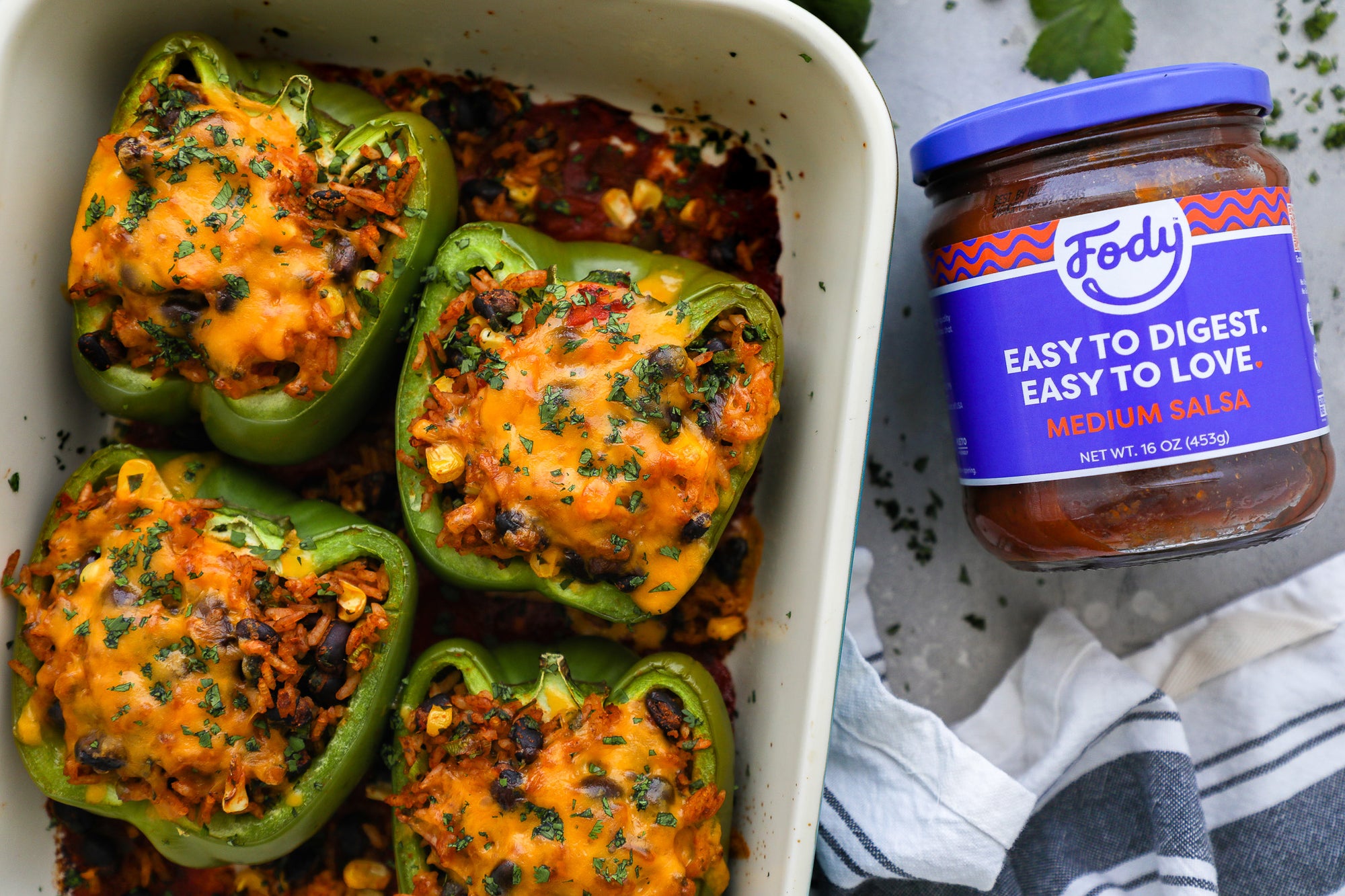 Fody's Vegetarian Taco Stuffed Peppers