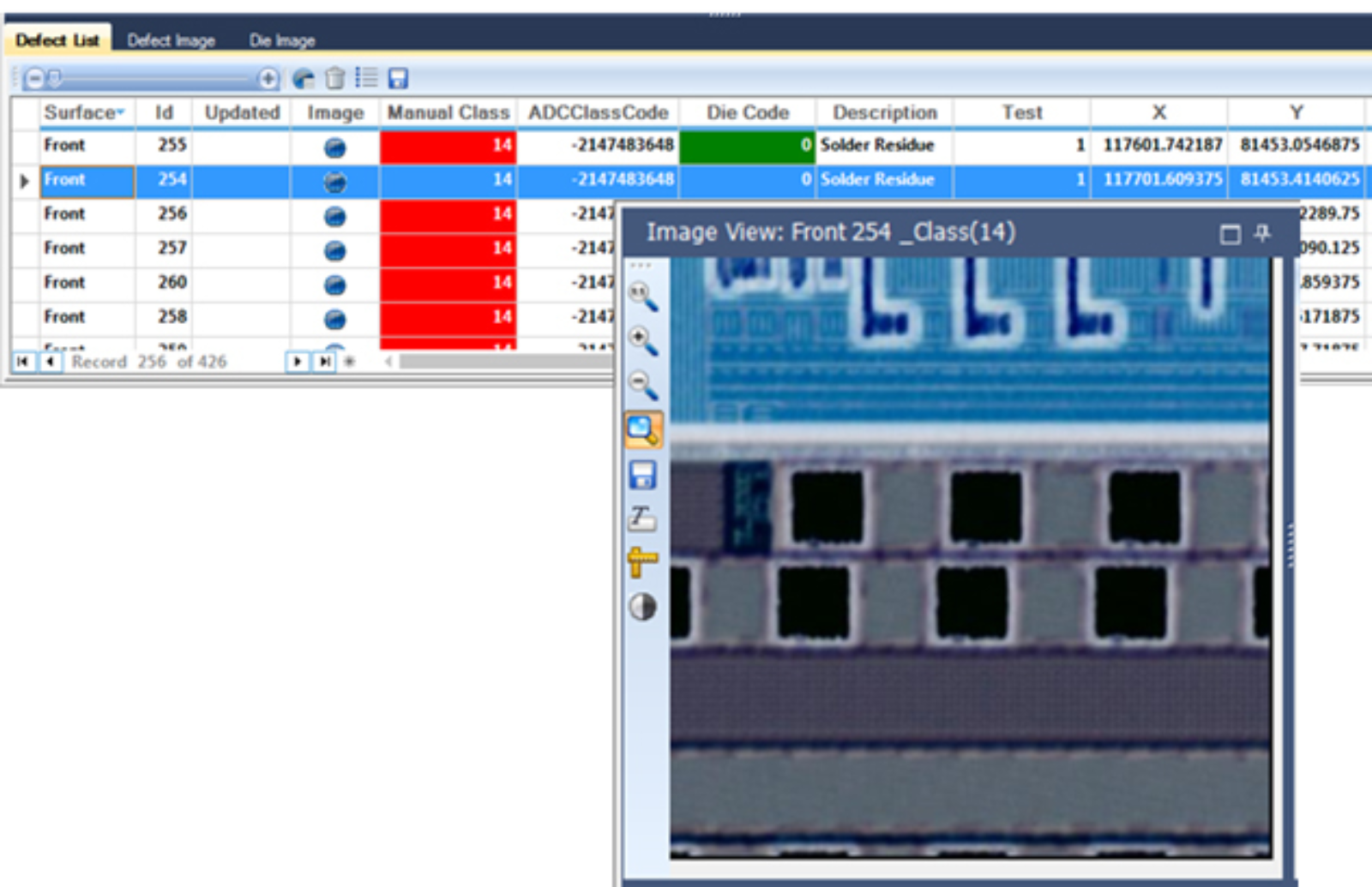 Point-to-point review and advanced image browsing