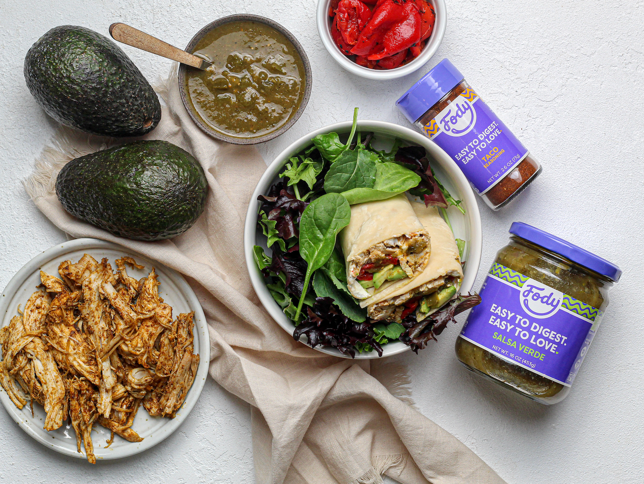 Fody’s Rotisserie Chicken & Avocado Wraps